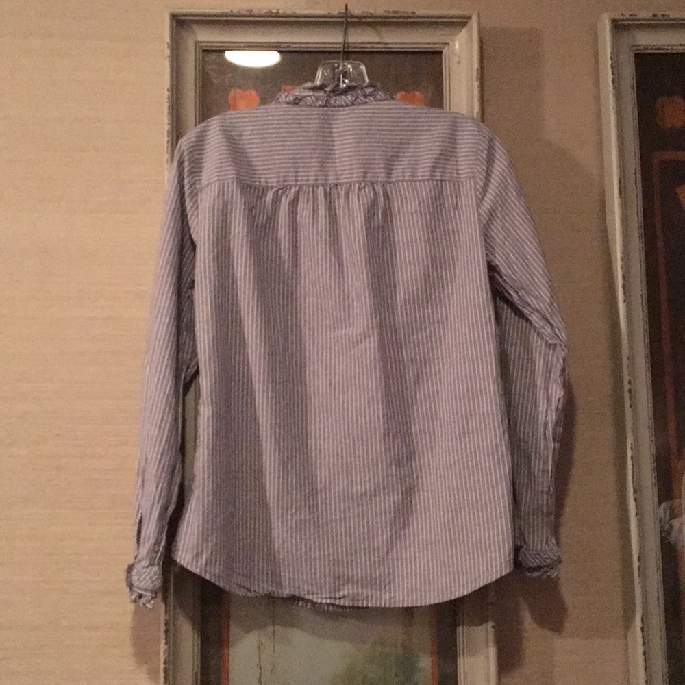 J.Crew Ruffle Button Down Shirt - image 7